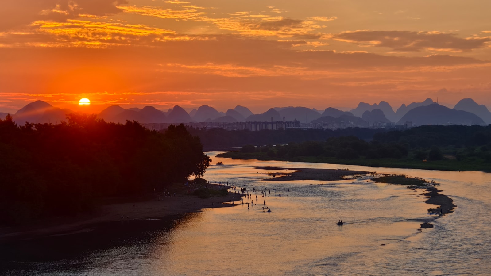 Guilin — karsts de la Li River Yangshuo